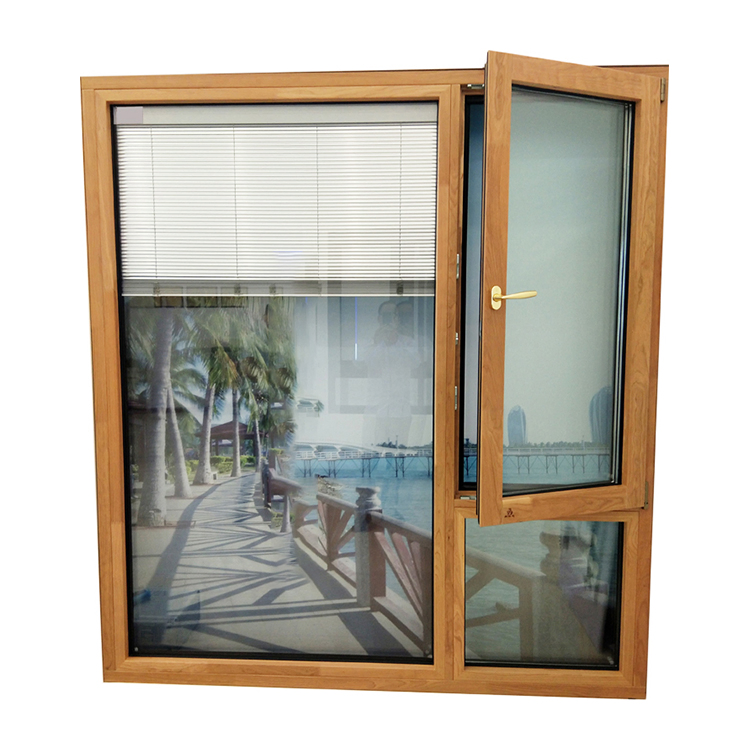 Kdsbuilding Latest Design Two Way Open Slim Tilt and Turn Wood Glass Windows Custom Wooden Windows Doors