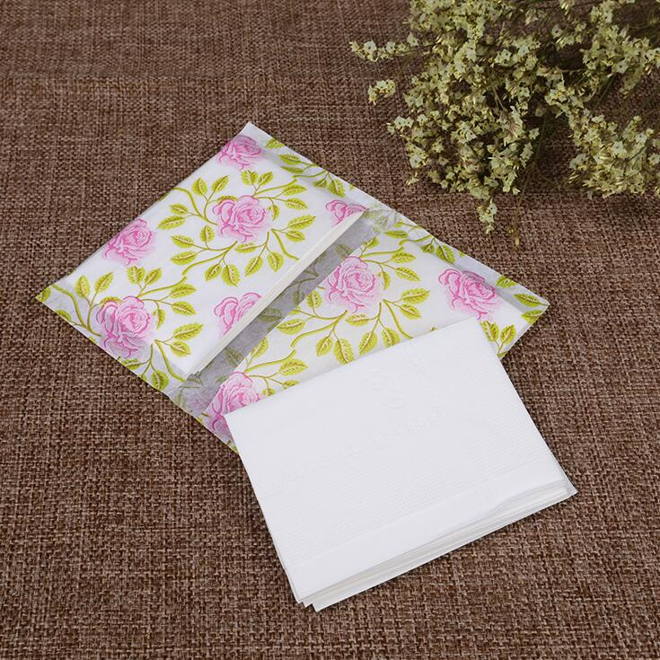 Custom Logo Printed Small Pack Wallet Facial Tissue for Promotional Events