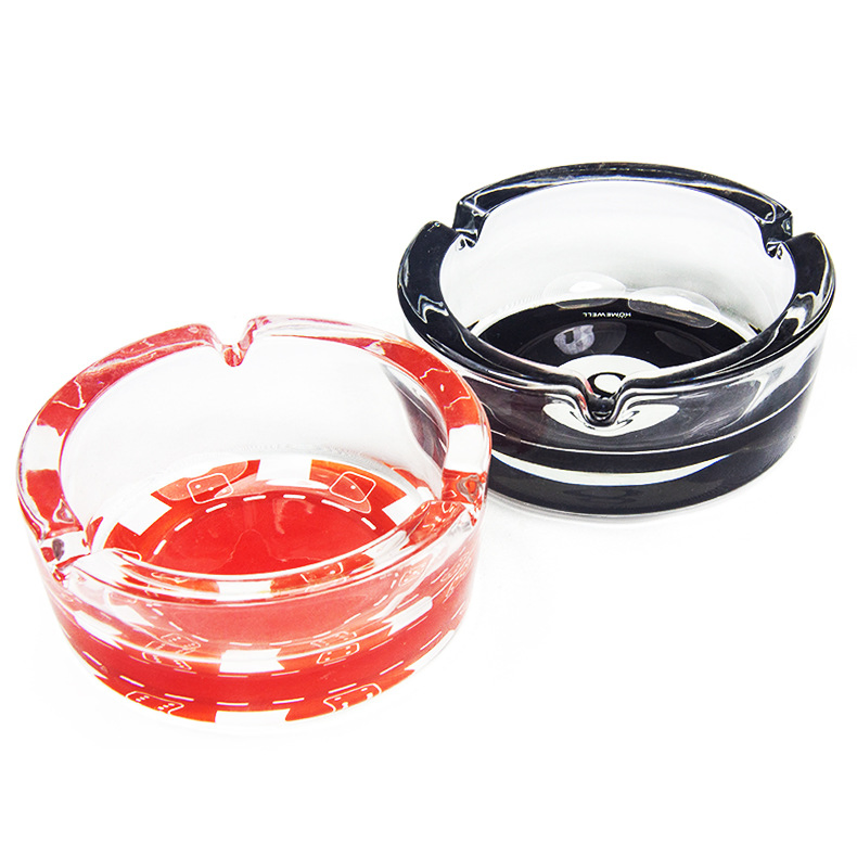 Hot Sale Glass Ashtray 100mm Round Home Ashtray Smoking Accessories Wholesale Price