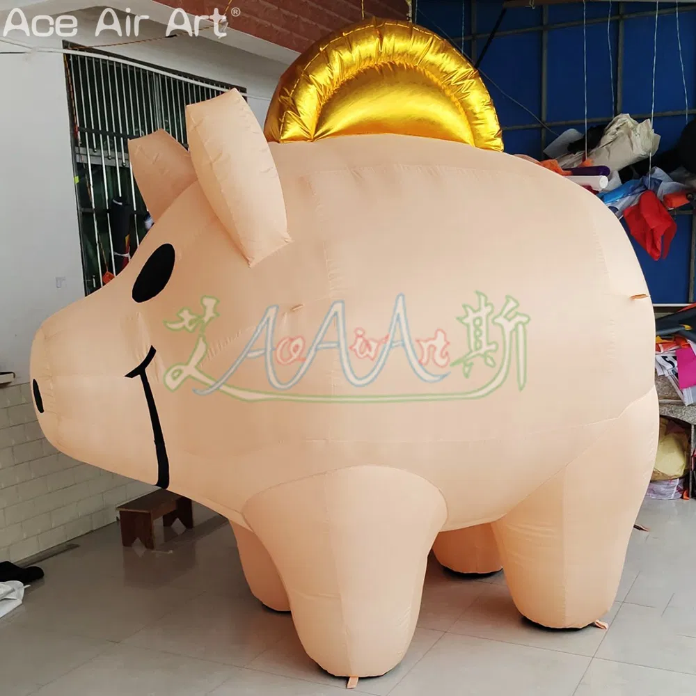 Customized Inflatable Piggy Bank Model for Outdoor Advertising Event Promotion