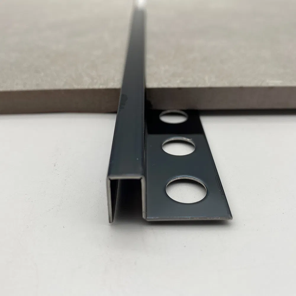 High Quality Decorative 304 316 PVD Color Tile Trim Inox T U L Shape Profile for Wall Cladding