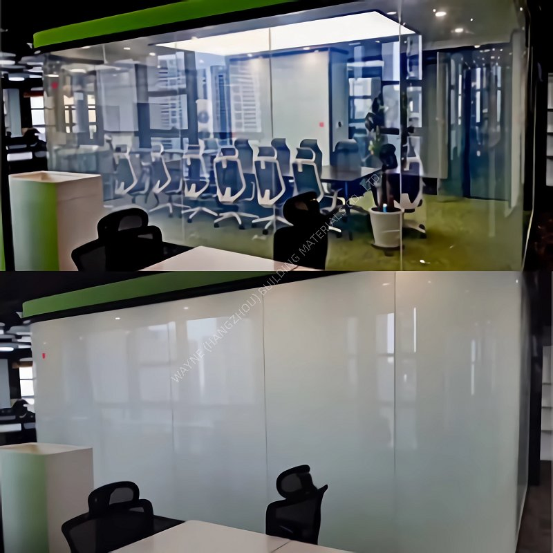 China Glass Factory Price Switchable Pdlc Smart Film Glass for Office Partition