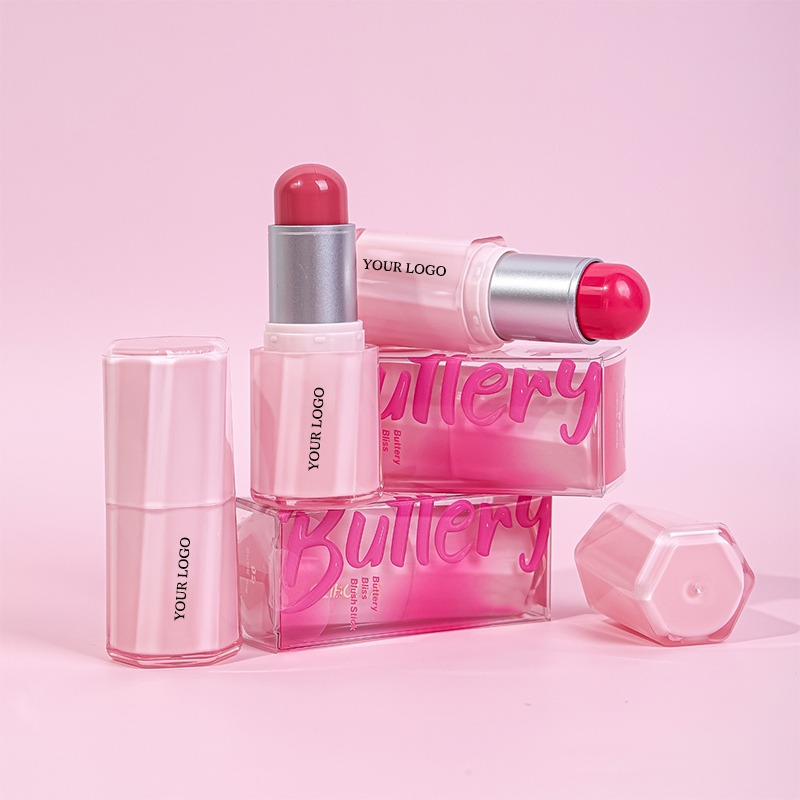 Long-Lasting Blush Stick with Pearlescent Matte Finish for a Natural Nude Look