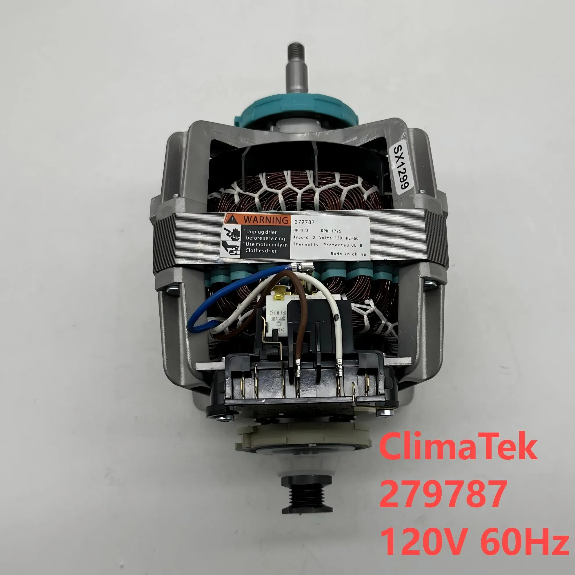 Tumble Dryer Motor 279787 120V 60Hz Clothes Dryer Spare Parts