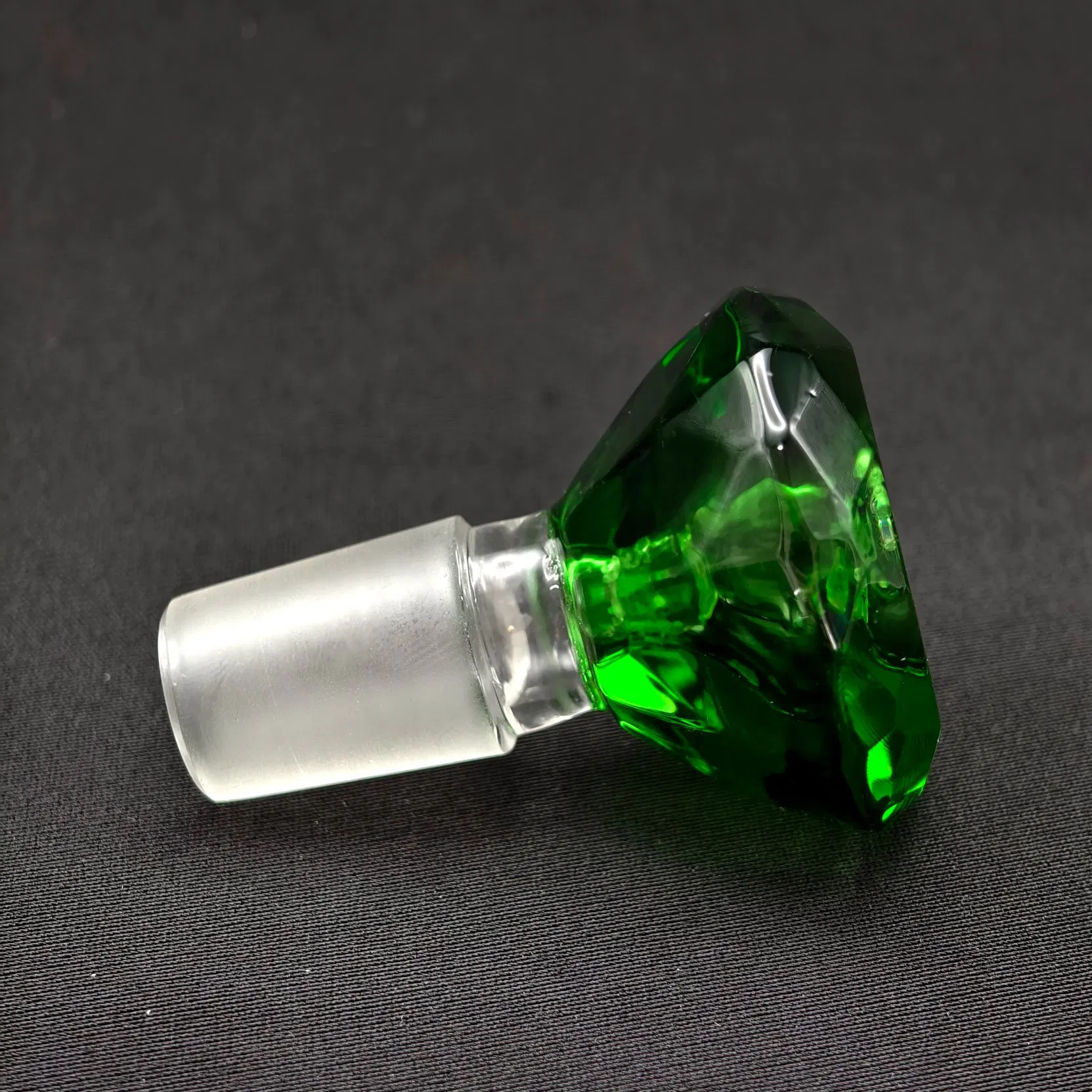 Thick Diamond Appearance Glass Bowl Herb Dry with Handle 3 Types 14mm 18mm Male for Smoking Tools Accessories Glass Bubble