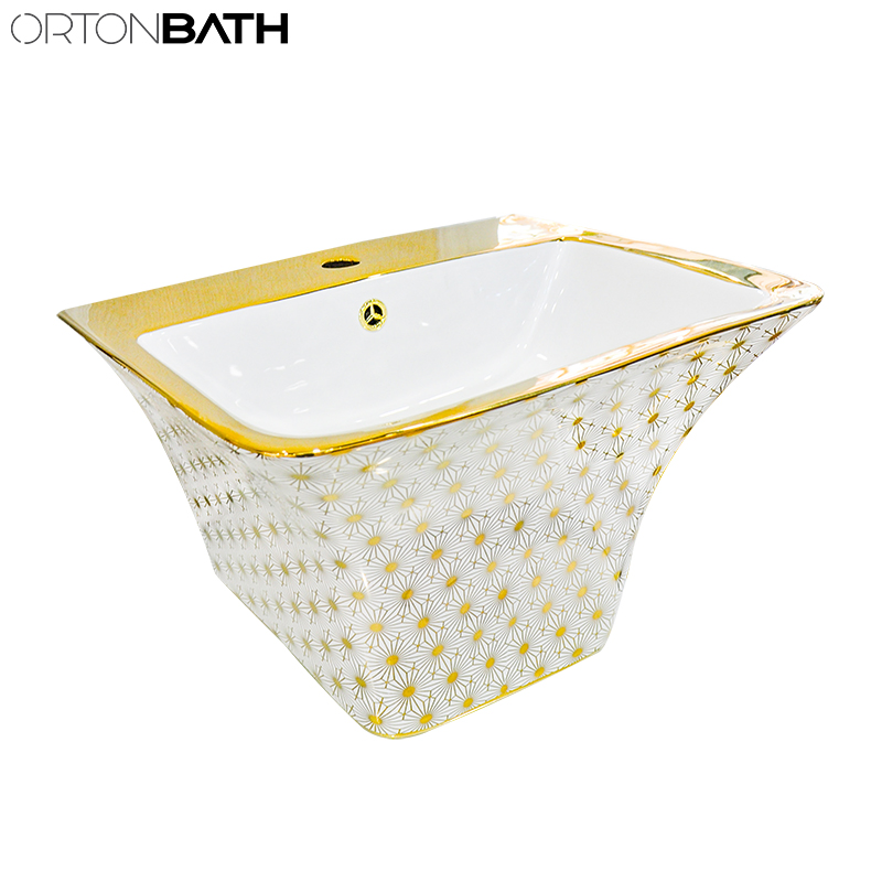 Настенная раковина Ortonbath прямоугольная, белая