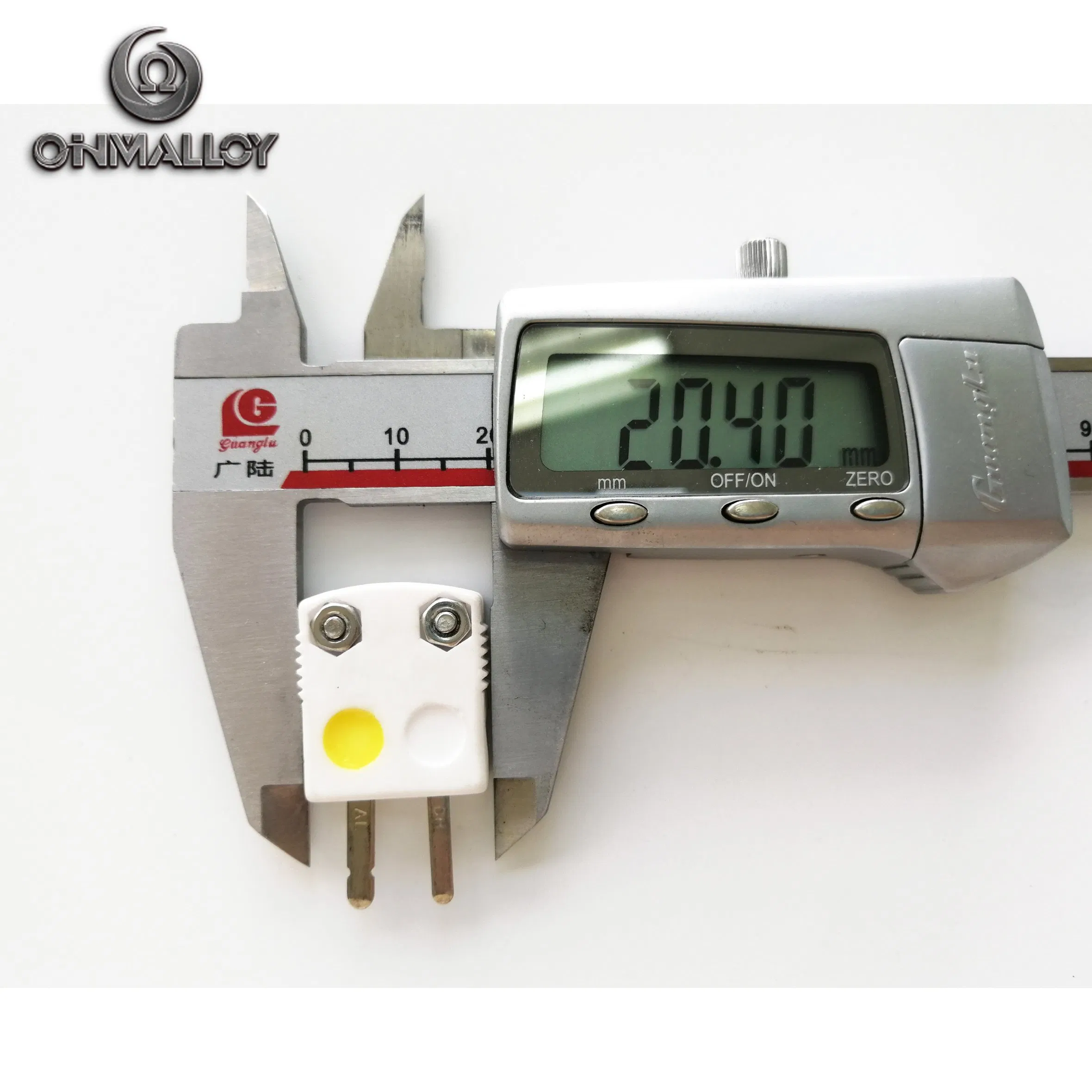 Male Jack K Type Ceramic 500c Thermocouple Connector Fast Response High Accuracy