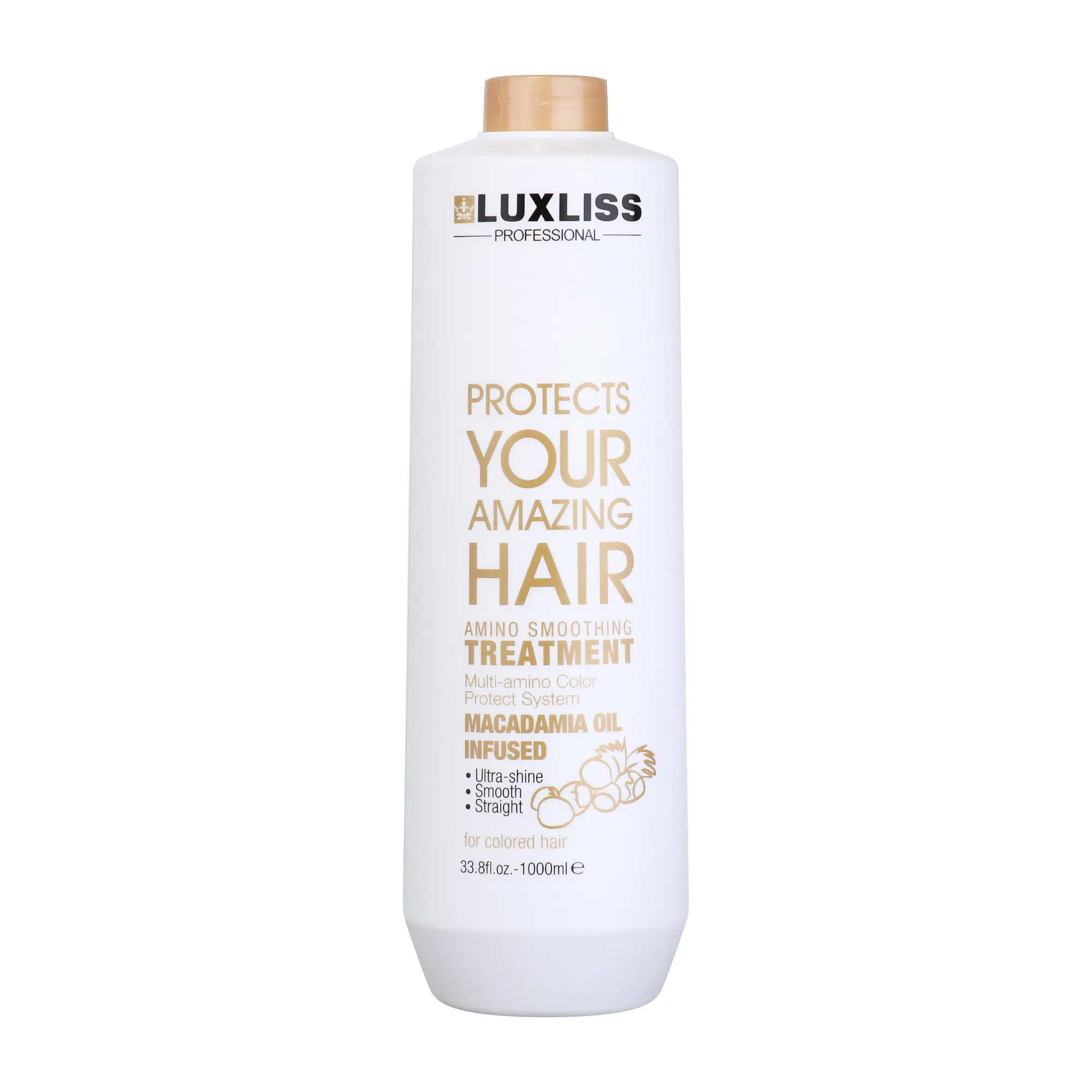 Luxliss Private label Repair Damaged Smoothing Cream Amino Straightening Hair Treatment Cream