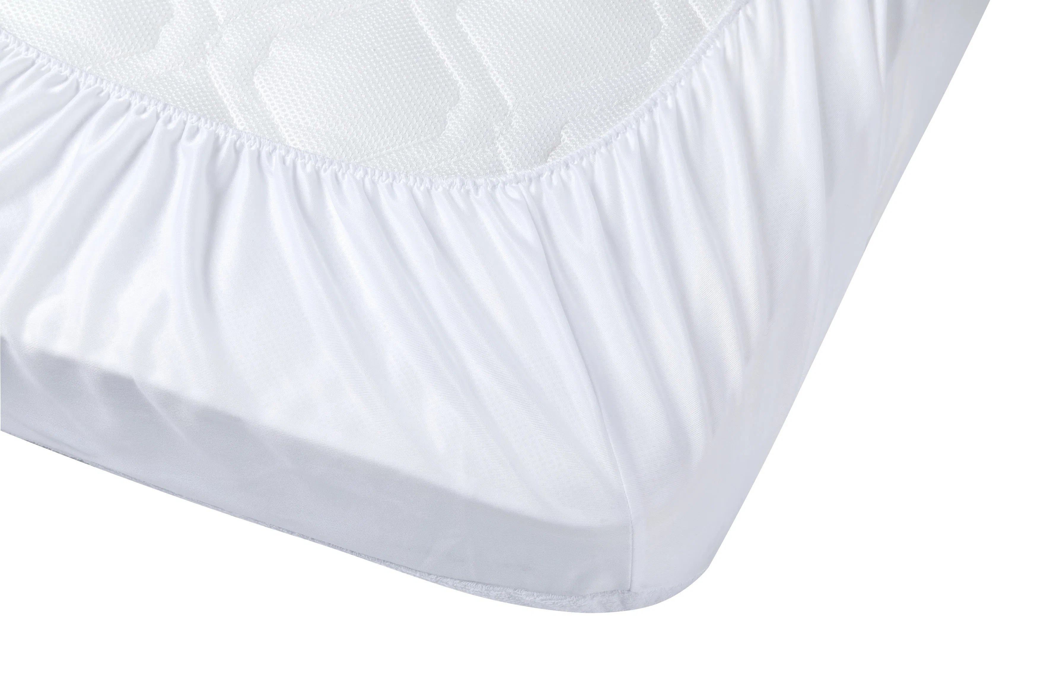 100% Polyester Cheaper Waterproof Mattress Protector with Smooth Hydrophobic Material for Bedding