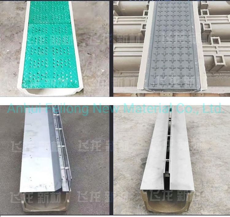 Fast Construction Outdoor SMC Drainage Polymer Concrete Gutter