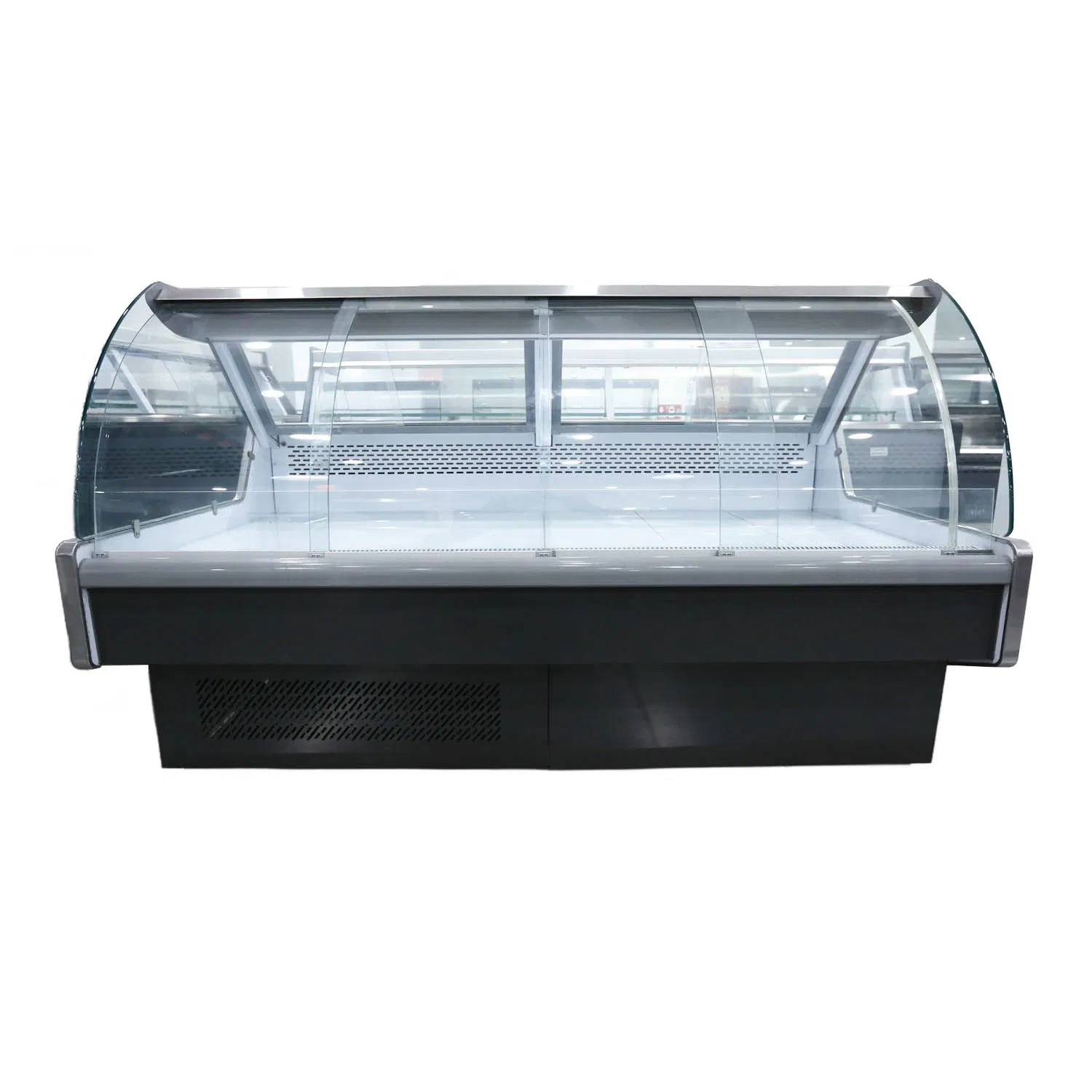 Stainless Steel Body Bakery Display Cabinet Clear Glass Service Over Counters