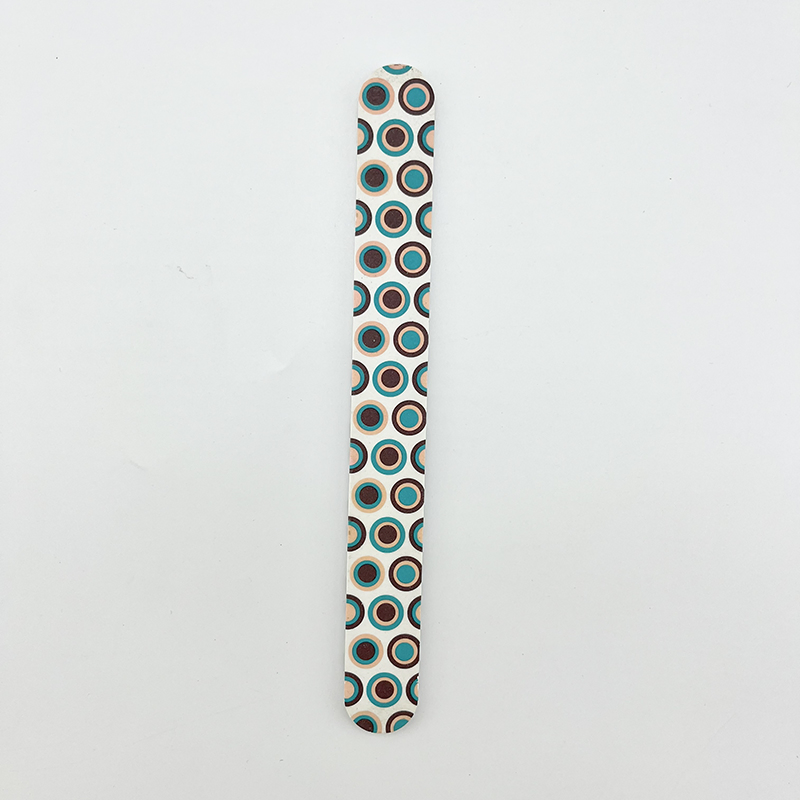 EVA Colorful Patterns Durable Fingernail Files Manicure Double Sided Nail File