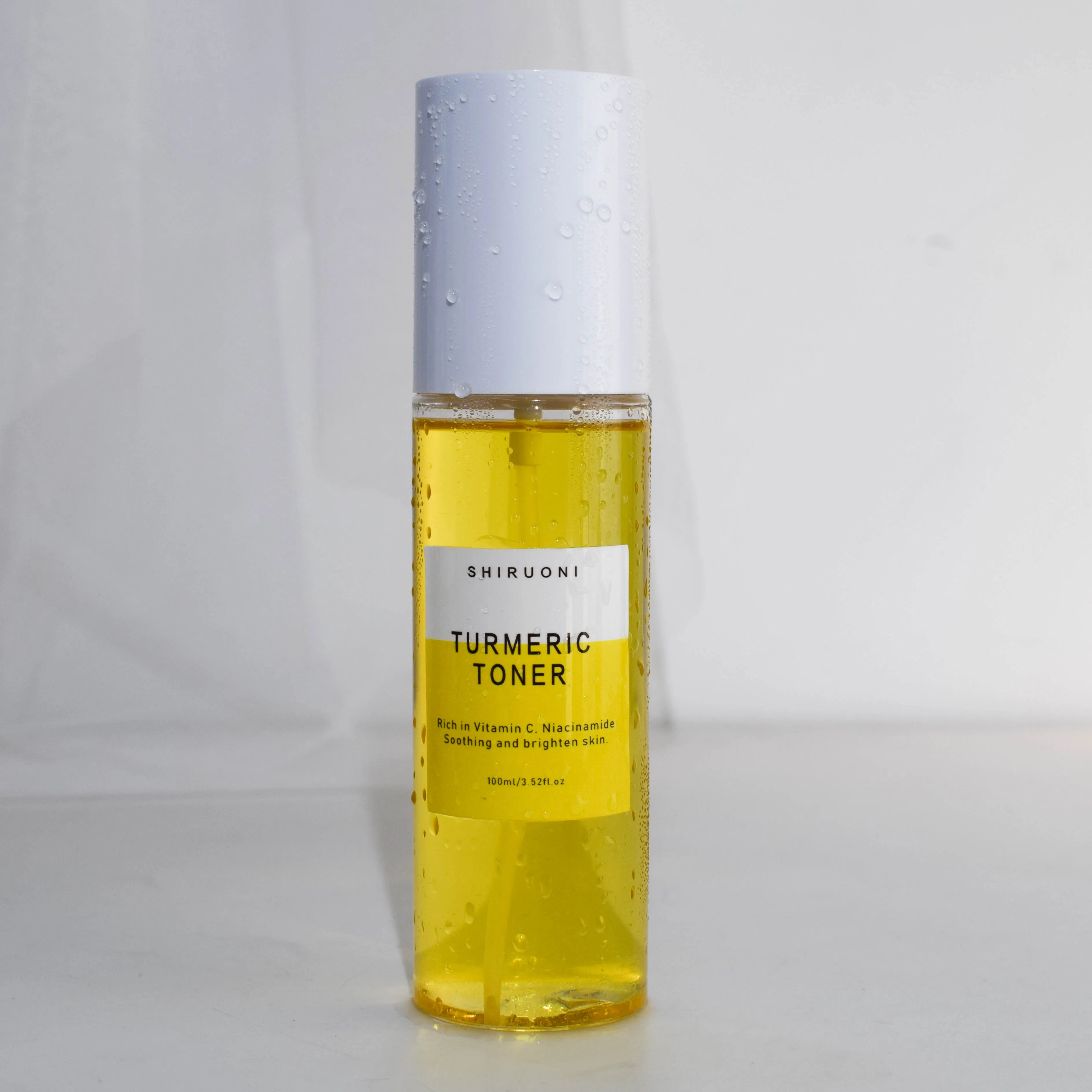 Natural Organic Turmeric Brightening Dark Spots Remove Face Toner Serum Cream Clay Mask Cleanser Skin Care Set