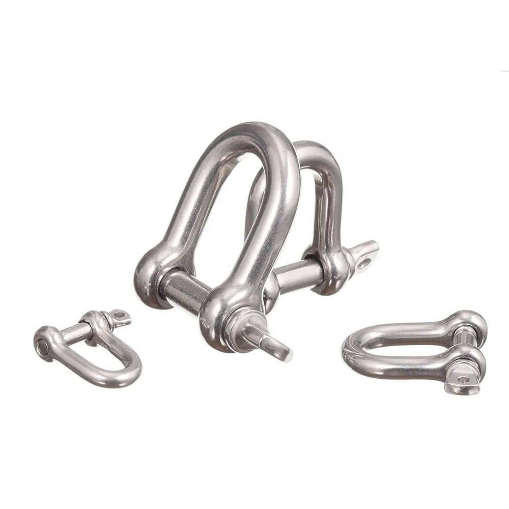 Carabiner Rigging Hardware Connector Stainless Steel Shackle for Chain Fittings