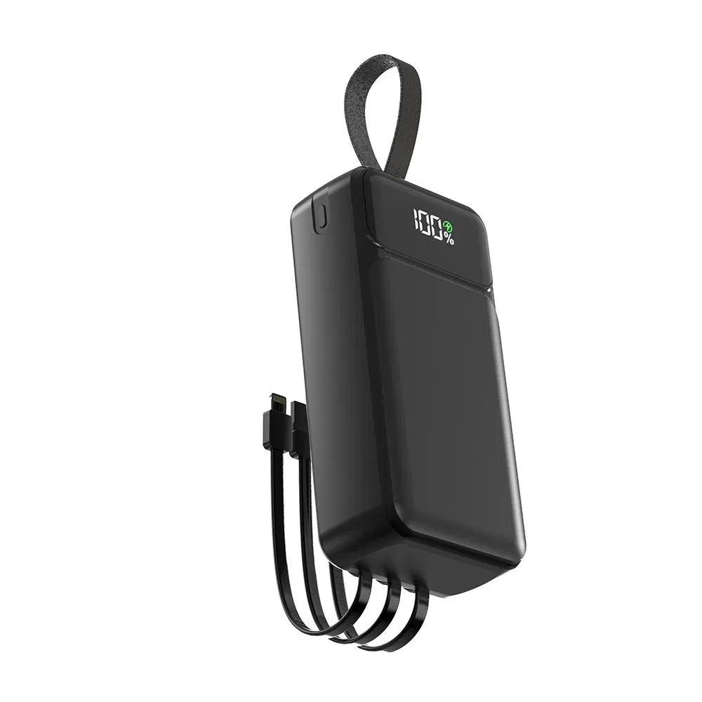 Aspor A317 Portable Outdoor Style 30000mAh Big Capacity 22.5W Fast Charging Power Bank with Cable Factory Price