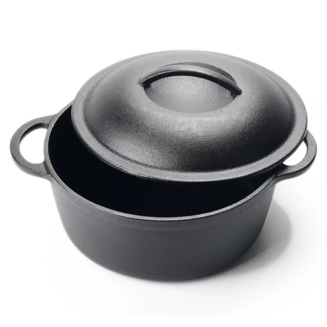 Чугунный казан для дома и улицы с крышкой