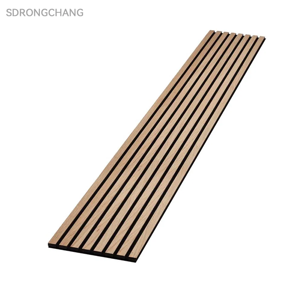 Sdrongchang Wall Covering Wood Veneer Felt Acoustic Panel CE Approved