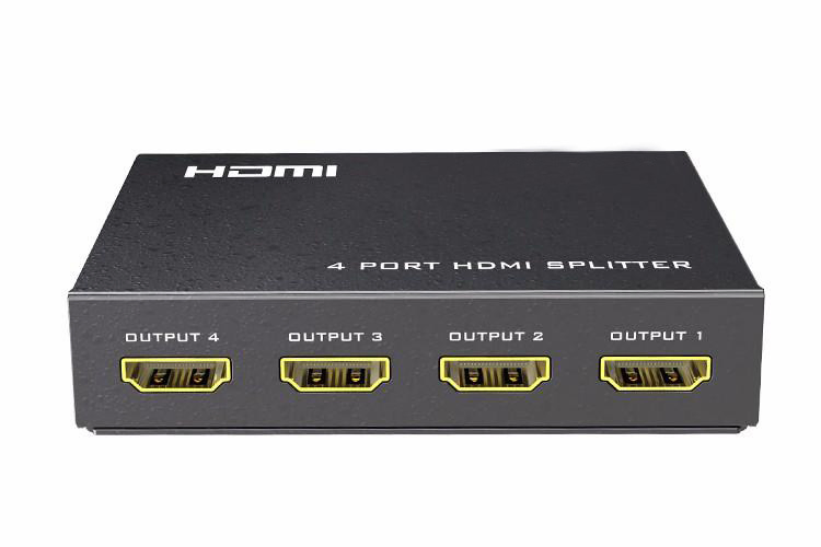 Мини-сплиттер HDMI 1x4, 4K 30 Гц, 15 м