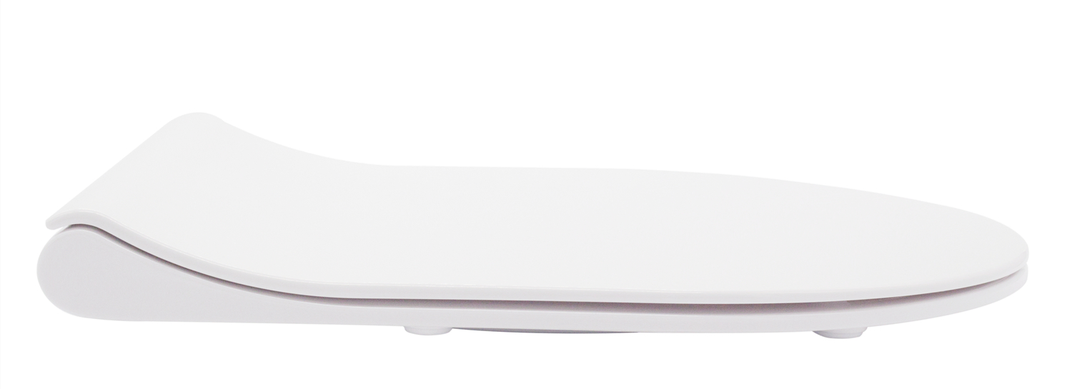 Modern U-Shaped Slow-Close Toilet Seat with Easy Installation Kit (Patented)