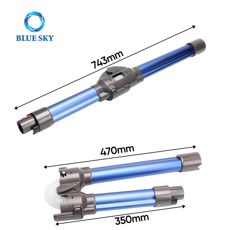 Flexible Folding Bendable Aluminum Tube Extension Tube for Dysons V7 V8 V10 V11 V12 V15 Vacuum Cleaner Parts
