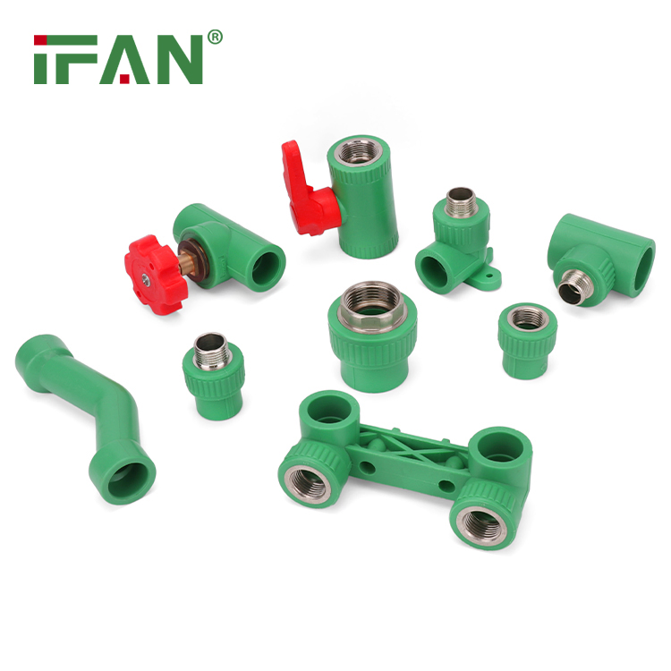 Ifan En 15874 Fast and Easy Installation PPR Fitting 20-63mm White Pn25 Equal Elbow PPR Plumbing Fitting