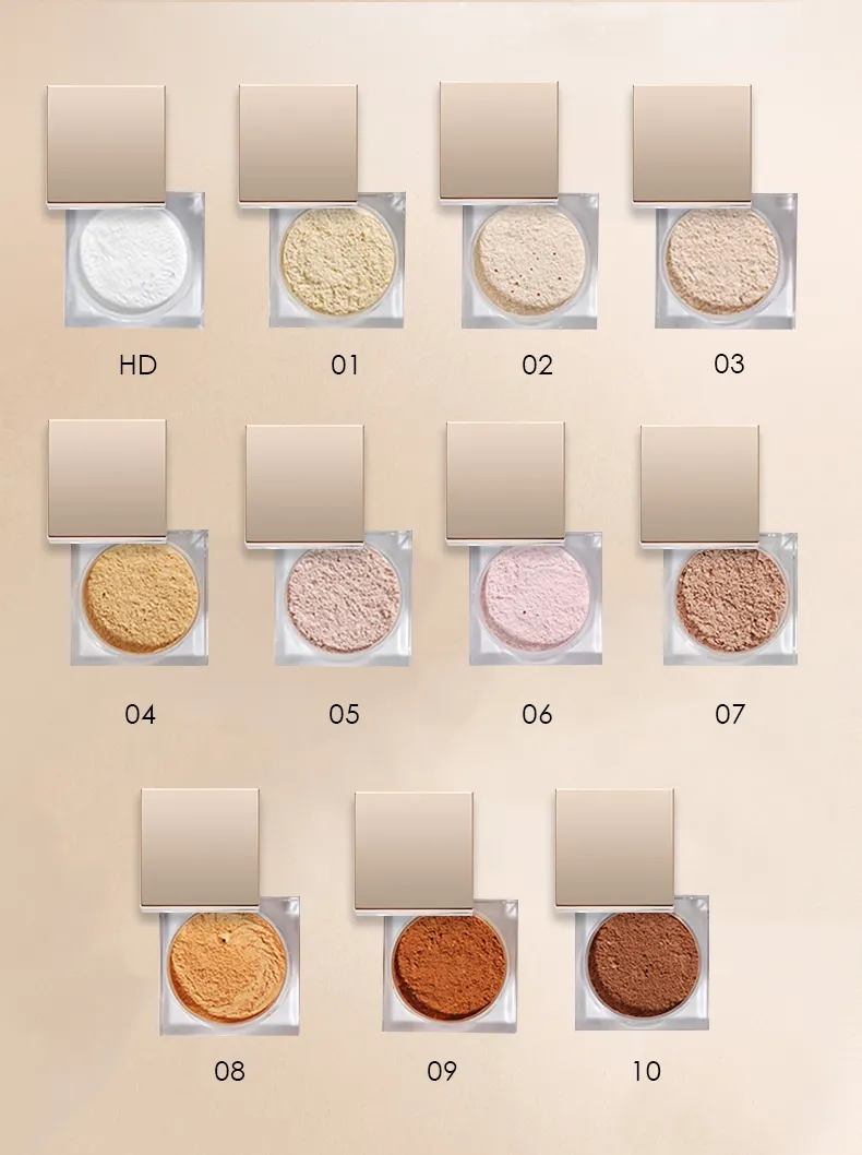 Custom Your Own Logo High Quality Luxury Translucent Face Makeup Loose Setting Powder