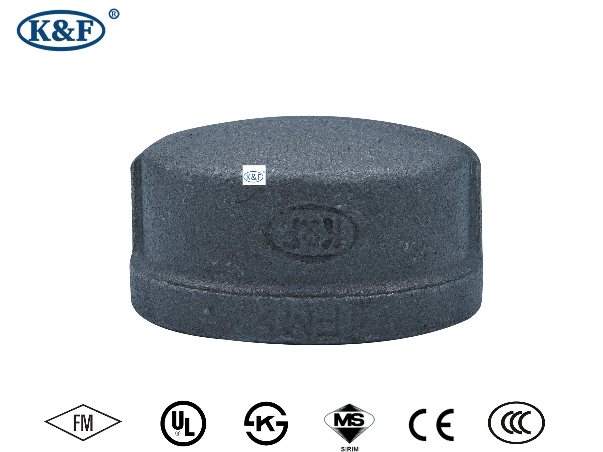 Kanaifu Customized UL FM Galvanized Iron Cap End Cap Blocking Pipe Fitting