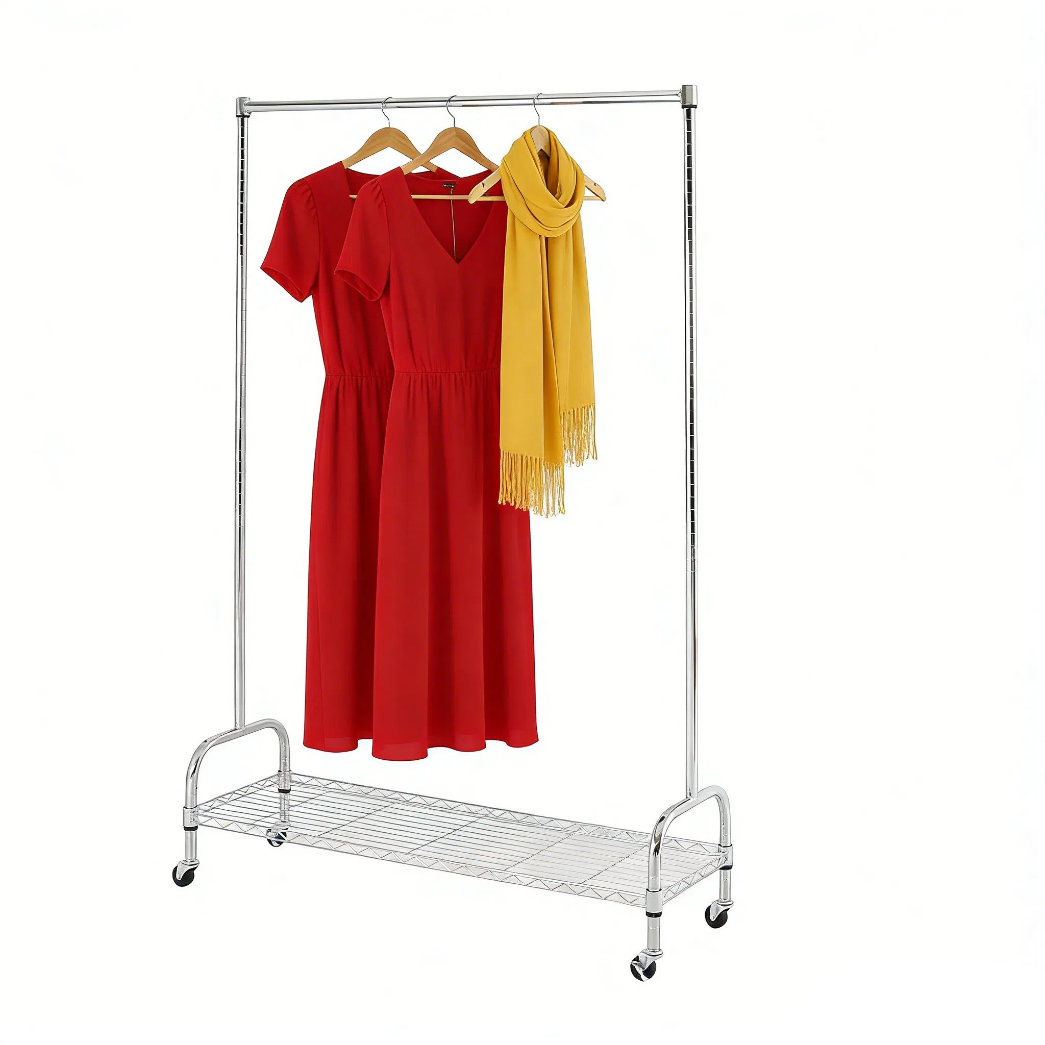 OEM Single Metal Bar Garment Rack Modern for Household Storage Furniture DIY Housewares Home Use