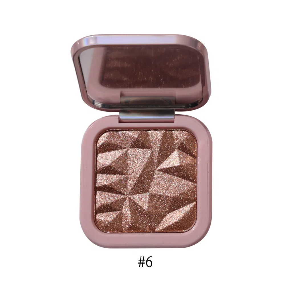 Custom Logo Powder Glitter Highlighter Makeup Glow Face Contour Highlight Palette Cosmetics