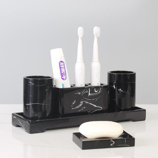 Bathroom Accessories Set, 5 PCS Toothbrush Holders