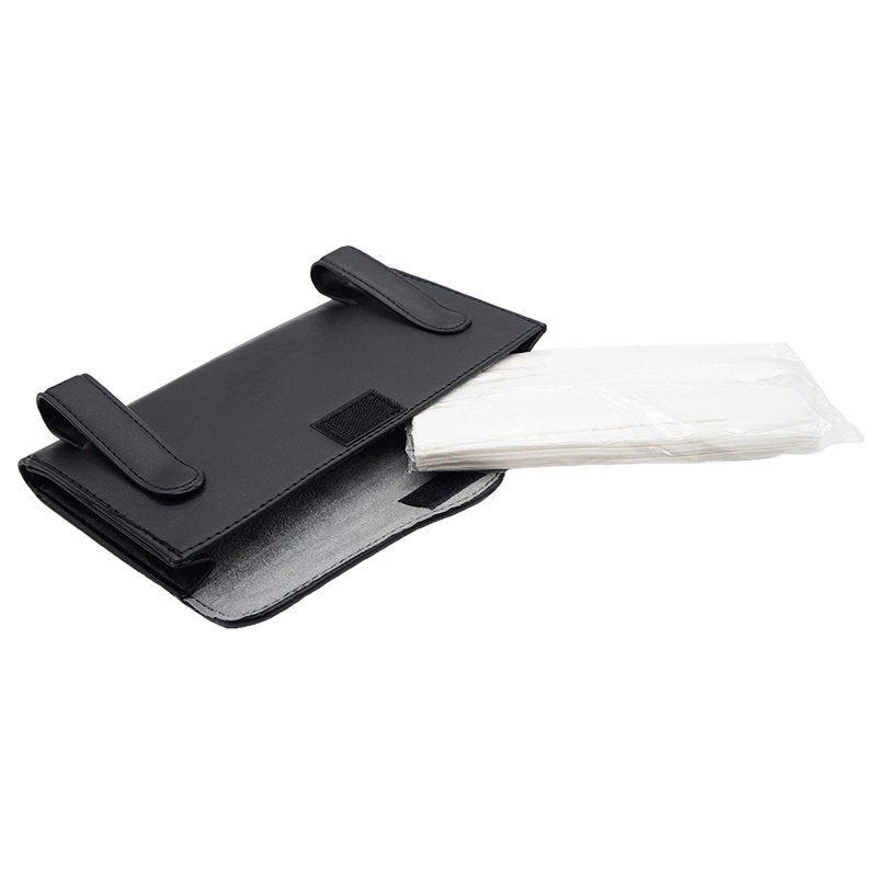 Rhinestones Crystal Car Tissue Box for Sun Visor PU Leather Hanging Auto Tissue Bag Holder Sunshade Case Diamond Car Accessories