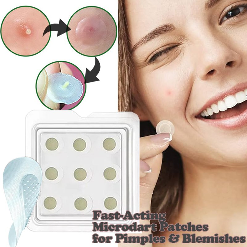 Zs Fast-Acting Zit Patches for Pimples & Blemishes Hyaluronic Acid Microdart Pimple Patches Clear Pores Calm Irritation Nano Microneedling Patch