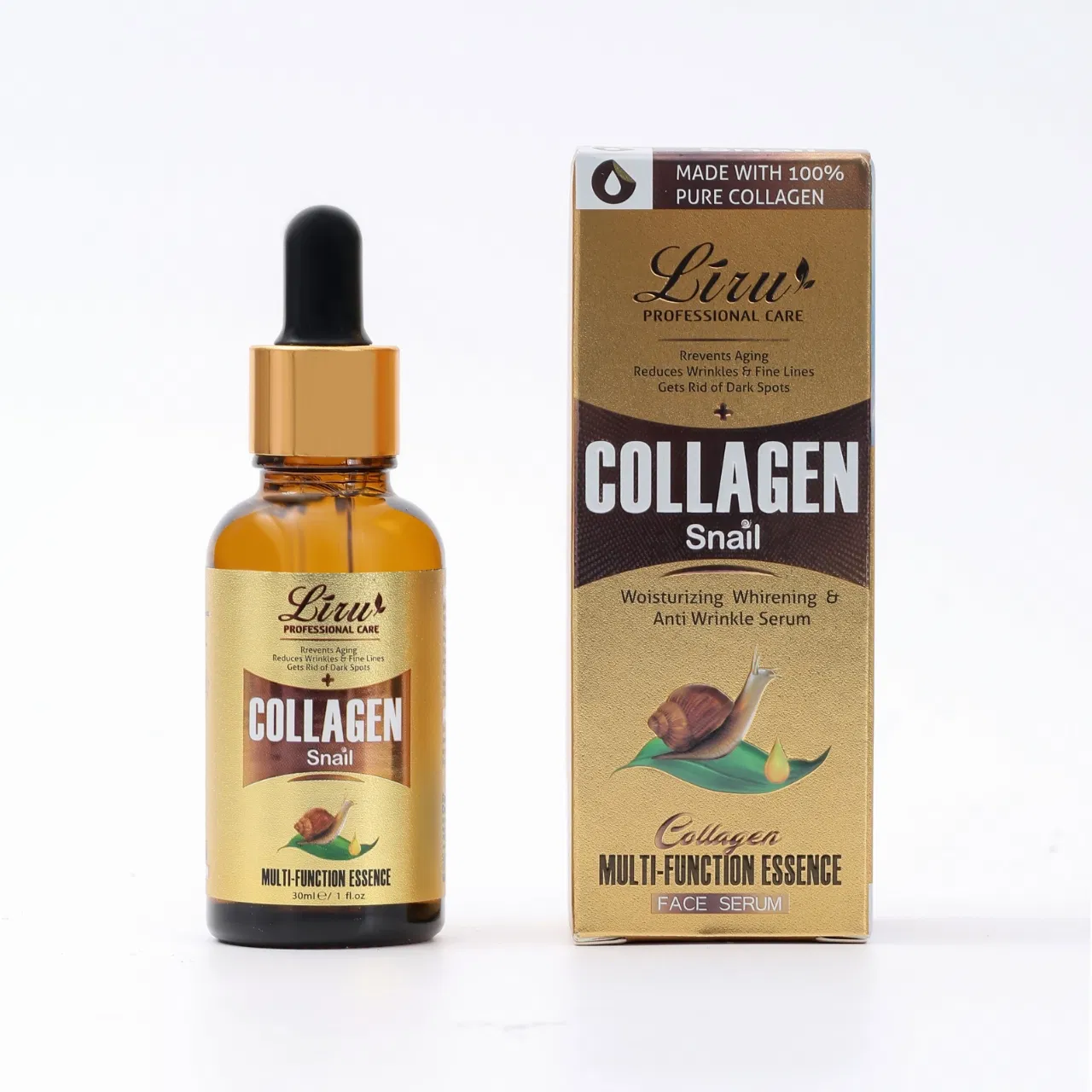 Liru Youthful Renewal Firming Collagen Snail Essence Repair Face Serum