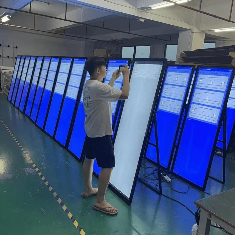 Best Selling Smart Kiosk Vertical LCD Advertising Display Interactive Panel Digital Signage Totem Floor Standing Touch Screen