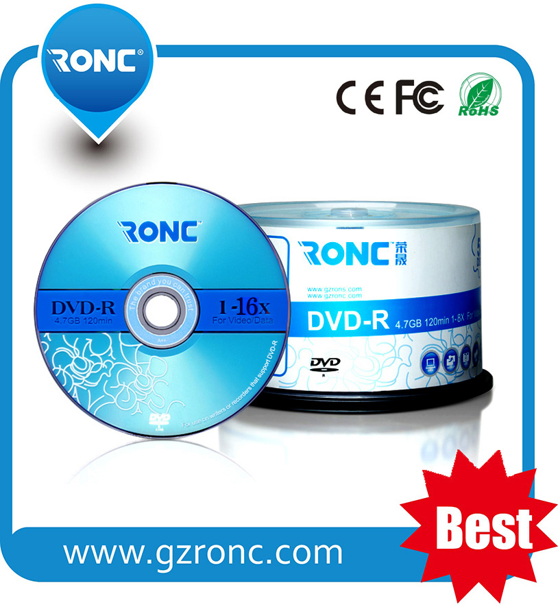Free Samples 4.7GB 16X 120min DVD-R