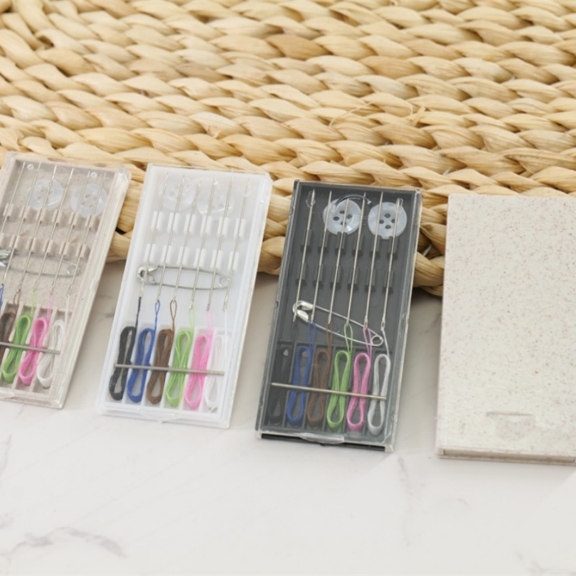 Portable Sewing Set Button Portable Sewing Box with Household Tools Kit Storage Box