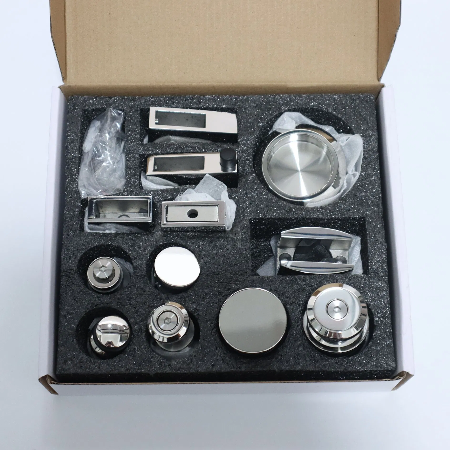 Durable Glass Shower Door Pulley System with Bathroom Accessories