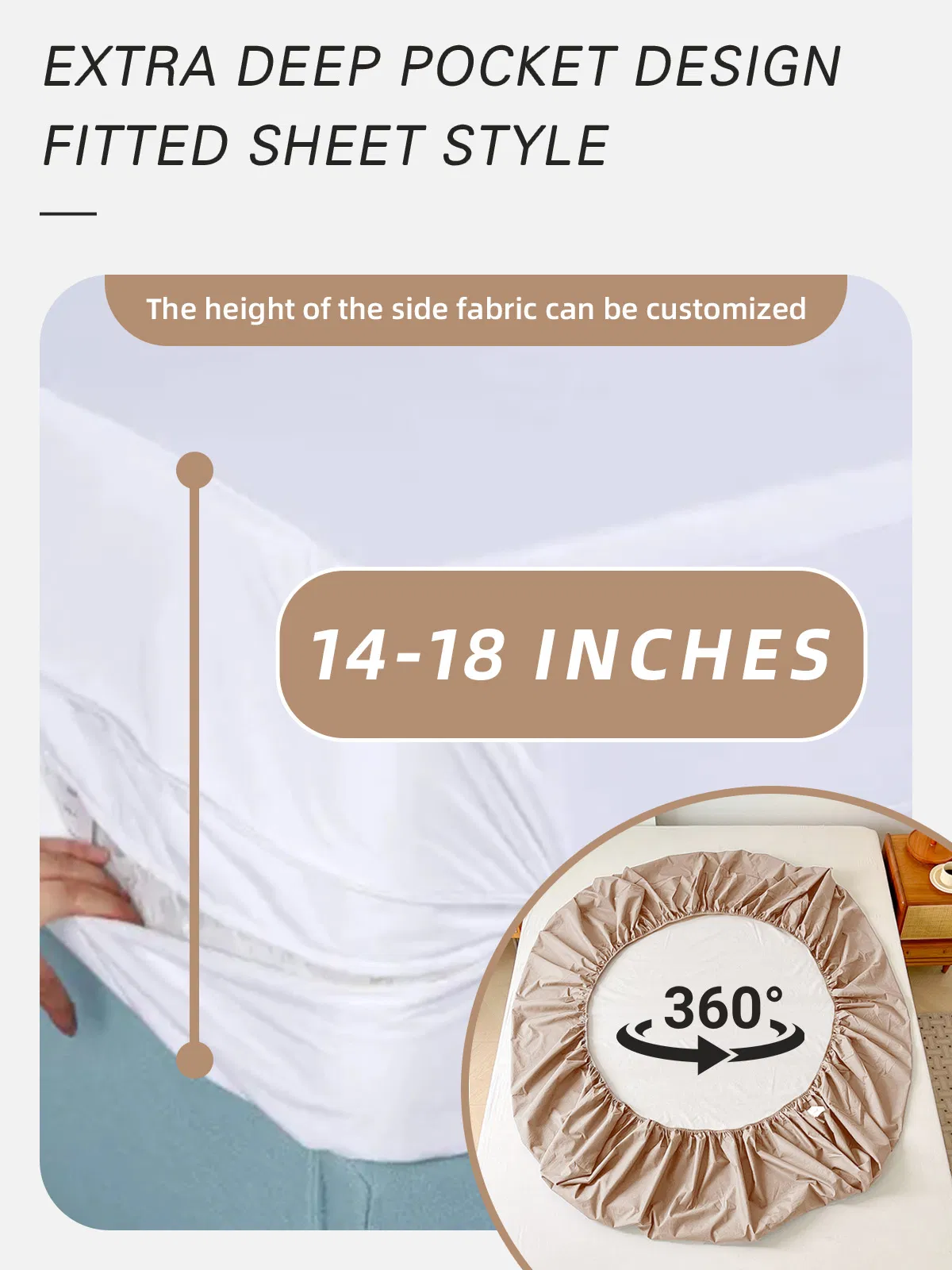 Waterproof Anti Dust Mite Mattress Protector with Zipper