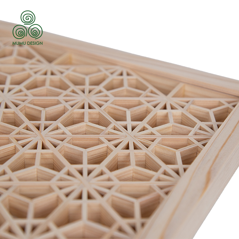 Artisan Wood Decorative Wall Screen Panel Kumiko