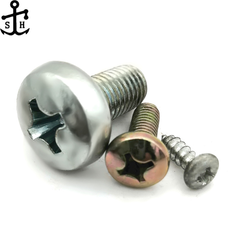 Zinc Plated Silver Pan Head Self Tapping Screw for Metal Sheet Made in China