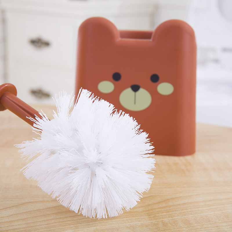 Детский ершик для унитаза с подставкой, пластик и нержавеющая сталь