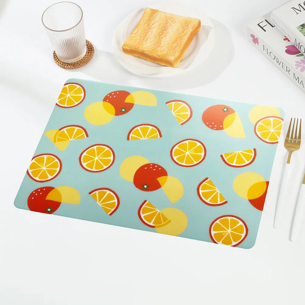 Vibrant Custom UV Printing PP Table Mat Dining Table Restaurant Plastic Placemat