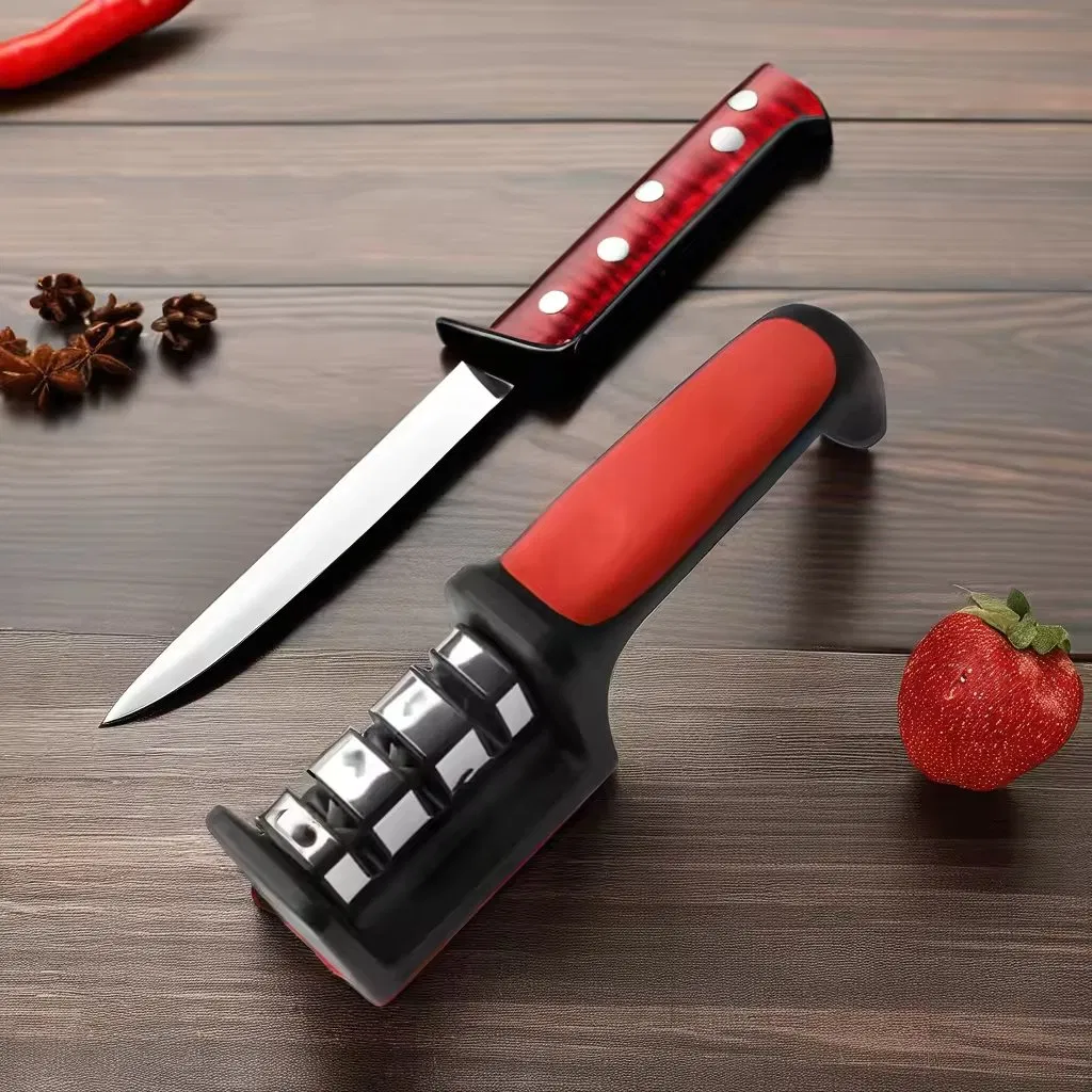 Household Quick Knife Sharpening Artifact Kitchen Knife Grinding Stone Bar Gadget for Knife Rod Grinding Knife Sharp Stone Tumbler Knife Sharpener