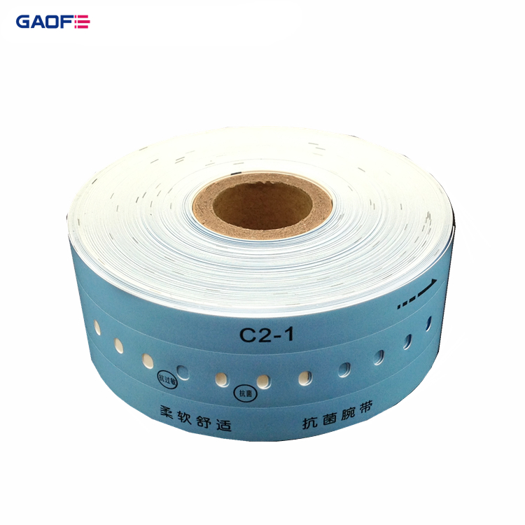 Hospital Thermal Patient Identity Medical Grade Nano Silica Gel PVC Printable Bands Adult Version Bracelet Wristbands for Infant