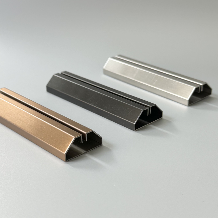 High Quality Decorative Stainless Steel Tile Accessories Metal Flat Tile Trim