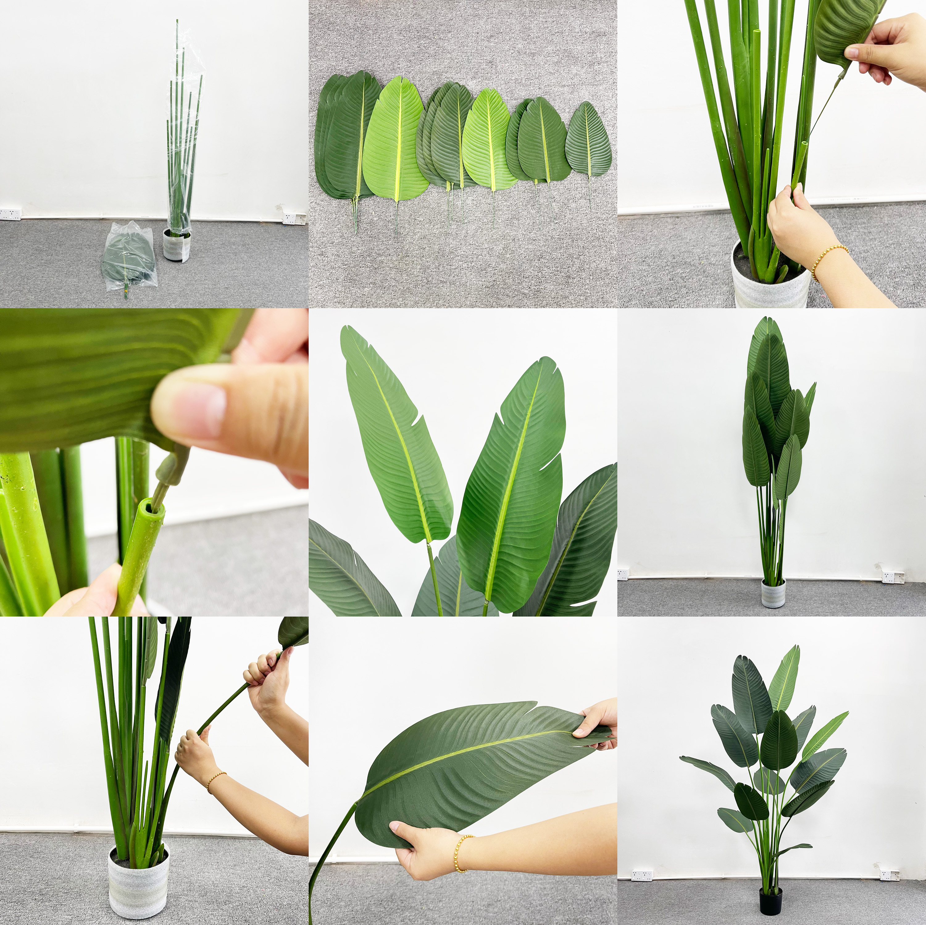 Растение искусственное Канна в горшке бонсай