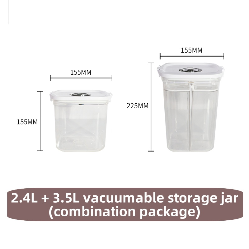 Bestfull Fresh and Moisture-Proof Vacuum Plastic Sealed Storage Jar for Kitchen Storage