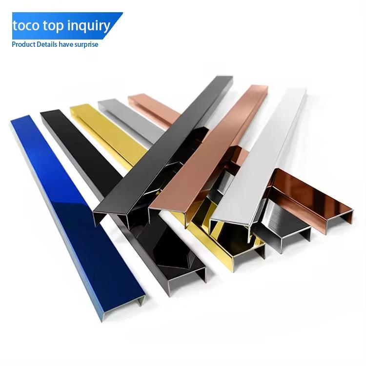 Hot Selling U-Shape Stainless Steel Tile Edge Trim Profile Ceramic Trim Strips