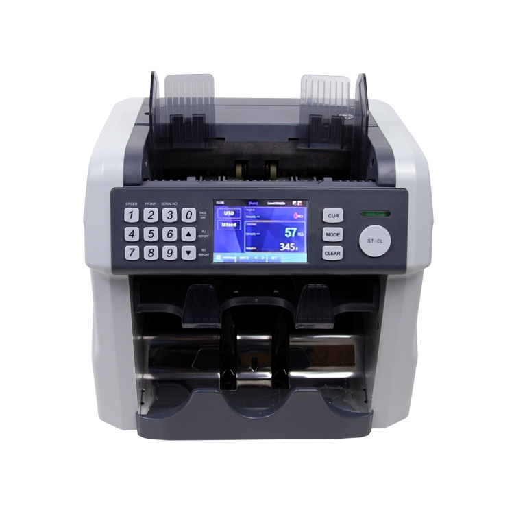 BS-2100 High-Speed Automatic Currency Sorter Multi-Currency Bill Counter Machine Money Counter Mixed Value Sorting Function