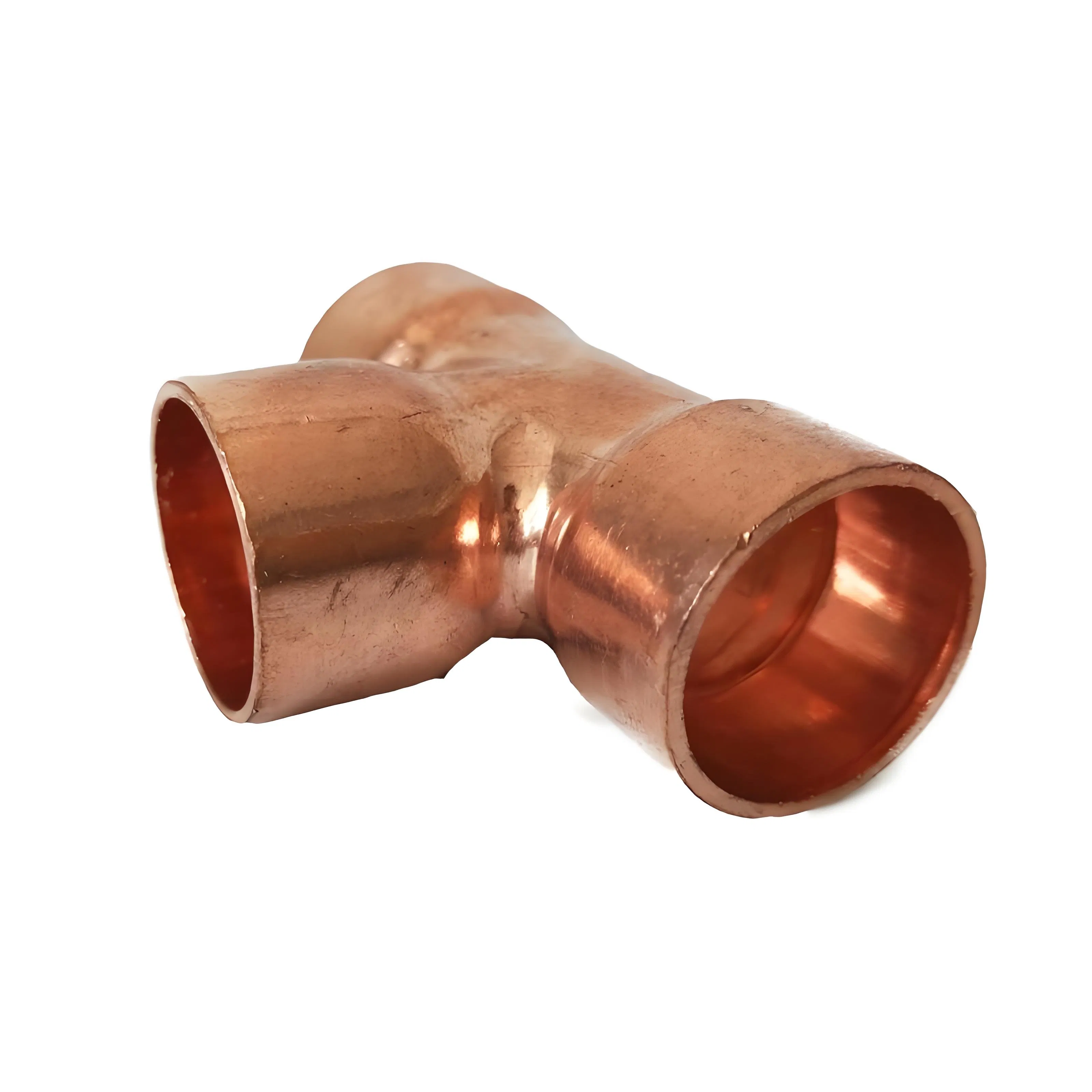 Can Be Customized 3/4'' X 3/4'' X 3/4'' Copper Tee Press Copper Pipe Fitting Equal Diameter Tee